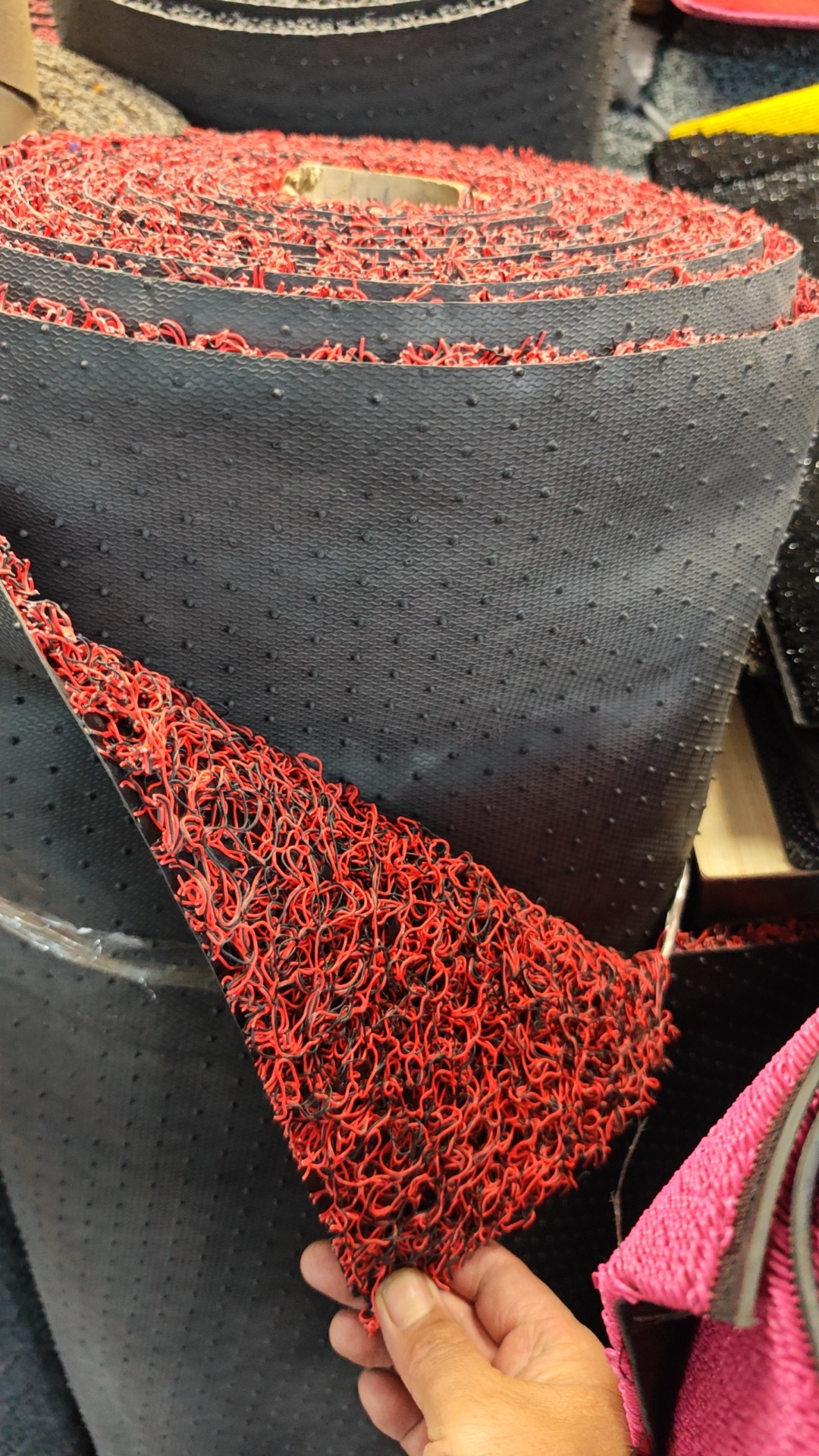 Specializing in the production of wire ring gold pvc anti-slip mat wear-resistant mat non-slip foot mat wire drawing ring for gold panning