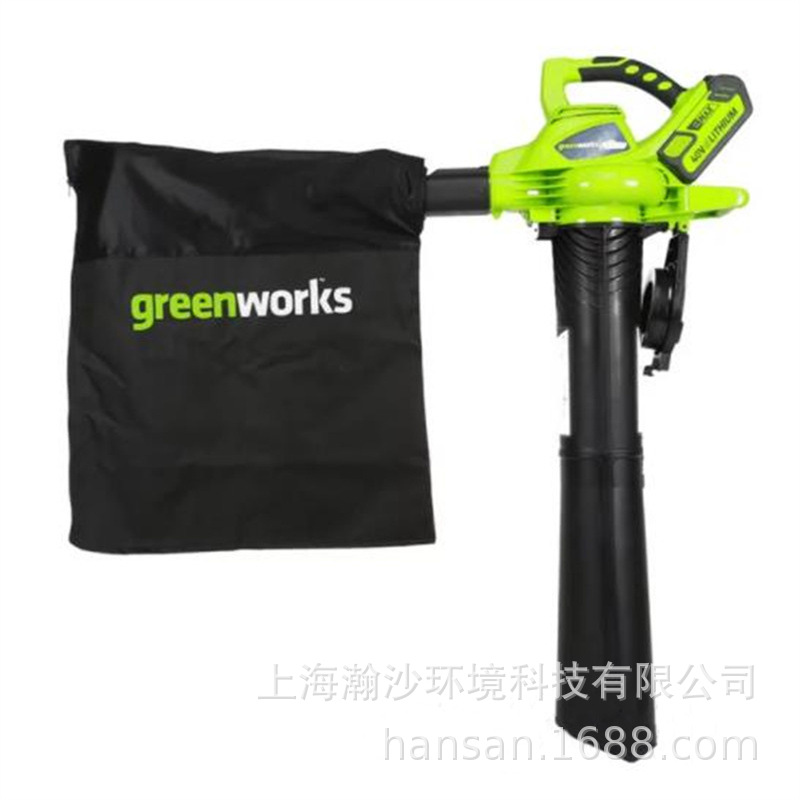 Greenworks40V锂电吹吸机40V电动吹风机BVF442落叶收集机
