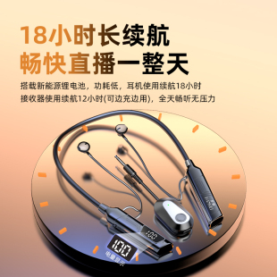 J8 Live Broadcast Headset Neck-Hanging Style Internet Celebrity Bluetooth Headset Ear-Return Sound Card Wireless Anchor Monitoring Model Tiktok G3