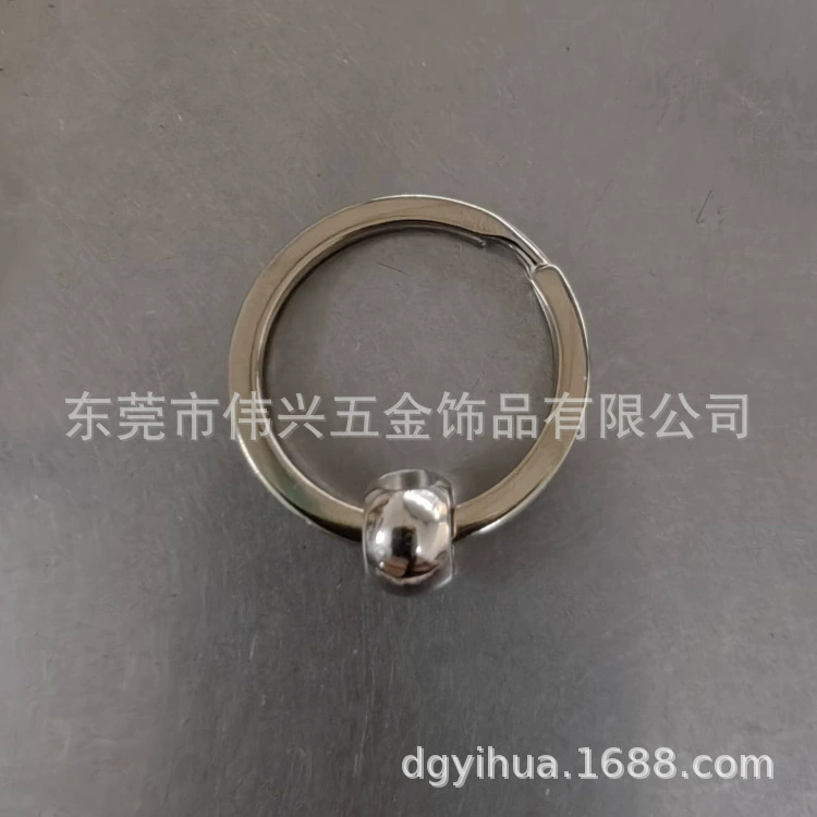 Металлический шариковый брелок наружный диаметр 3 см полированный брелок из сплава шариковый винт завод в наличии