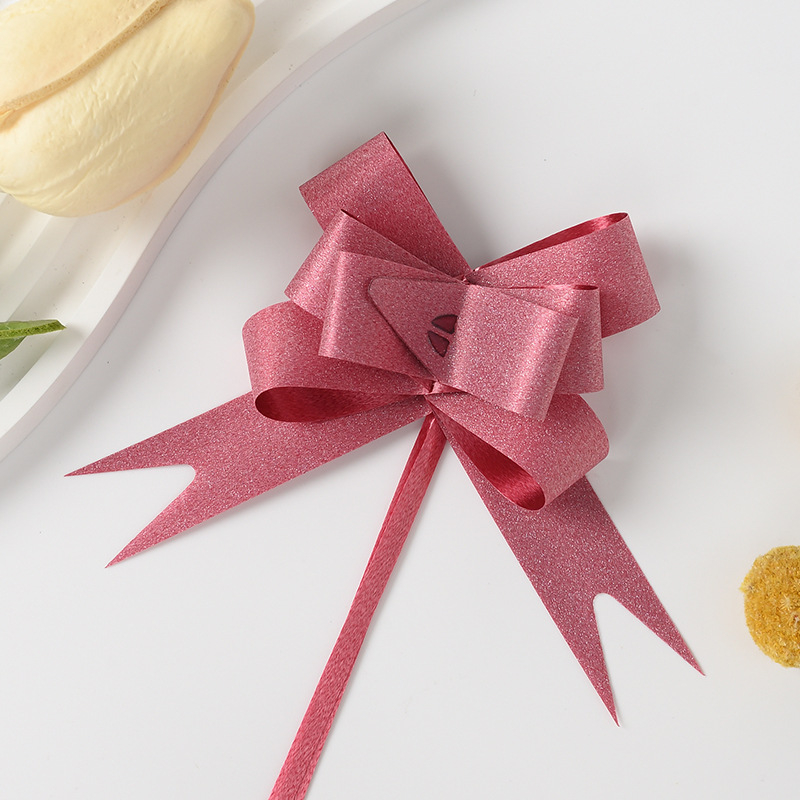 Nuevo 18 diamante cruzado macarón arco de cristal mano flores de Navidad regalos de flores embalaje de flores de dibujo