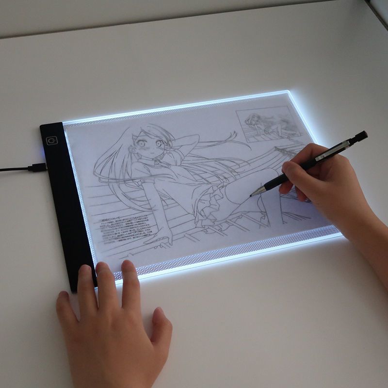A4 Copy Table Led Copy Board Copying Transparent Writing Table Sketch Animation Transparent Board Drawing Line Drawing Practice Calligraphy Drawing Board