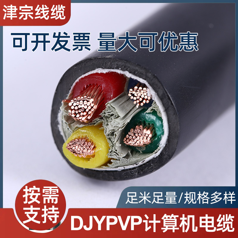 阻燃DJYPVP计算机电缆djyvp设备防干扰计算机屏蔽控制电缆线