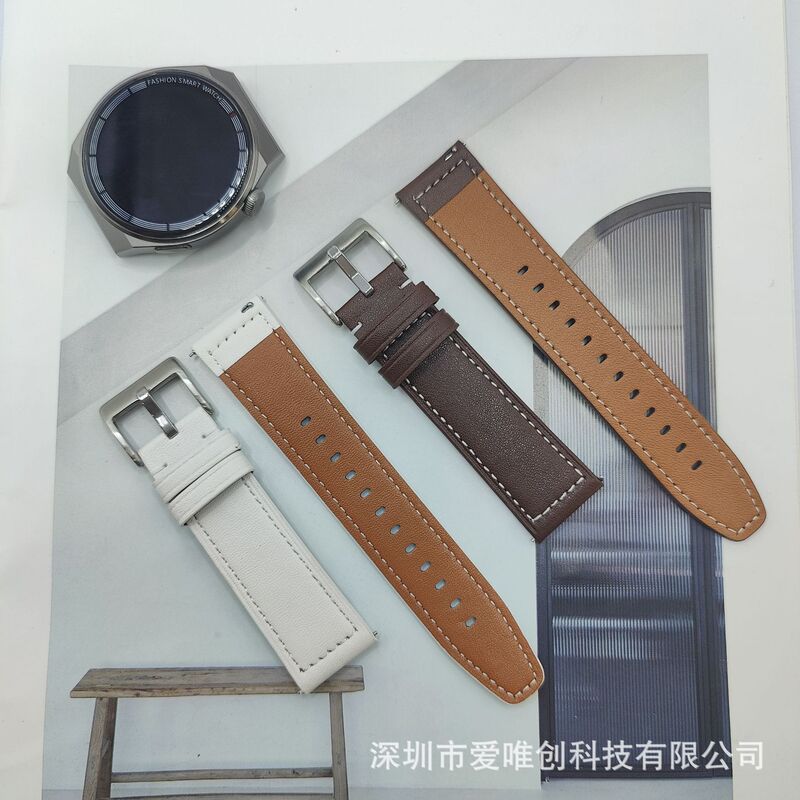 Suitable for Huawei Gt5 Watch Strap, Gt3/Gt4 Watch Strap, Microfiber Leather Strap, Samsung Watch 6/7/8 Watch Wristband