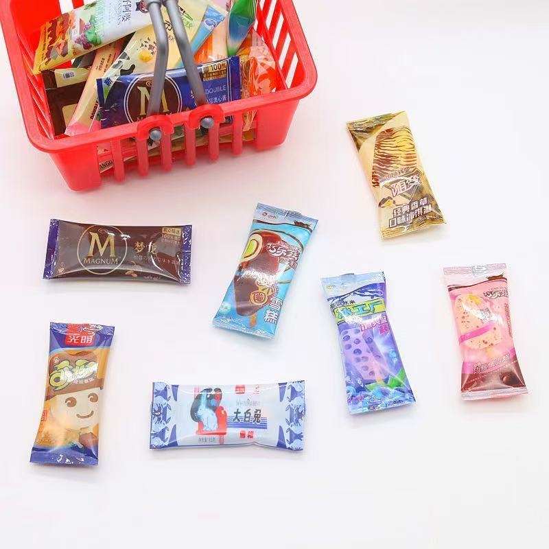 12点ミニチュア食品おもちゃシミュレーションミニおもちゃドールハウスアイスクリームスーパーマーケットコンビニエンスストアままごとモデル|undefined