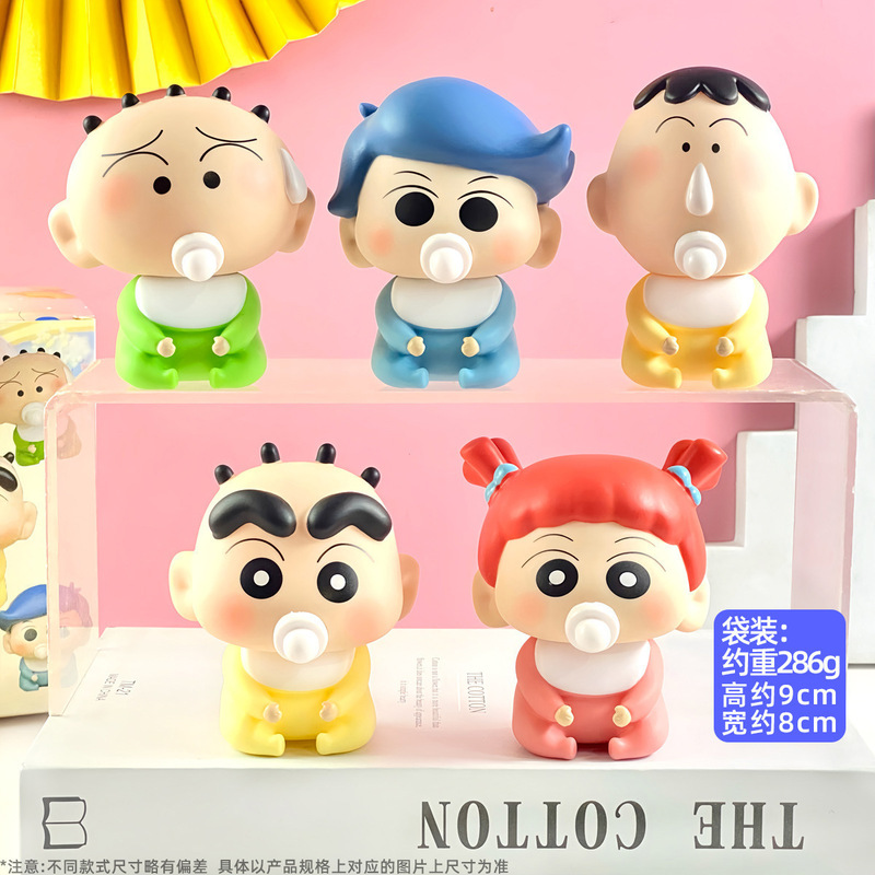 クレヨンしんちゃんの手作りブラインドケース美楽ティクロミルビ宝可夢いちご熊玩具人形置物模型|undefined