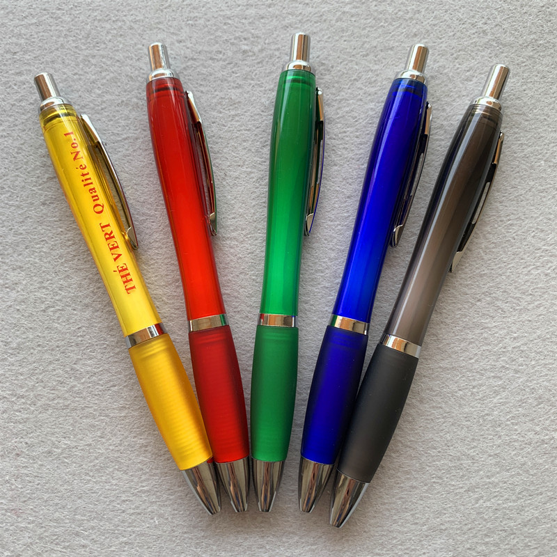 PENS color pinza bolígrafo publicitario de presión de movimiento logotipo de impresión de bolígrafo publicitario UV regalos comerciales bolígrafo transfronterizo