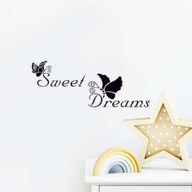 sweet dream蝴蝶蒲公英跨境可移除客厅卧室书房装饰墙贴纸PH2290P