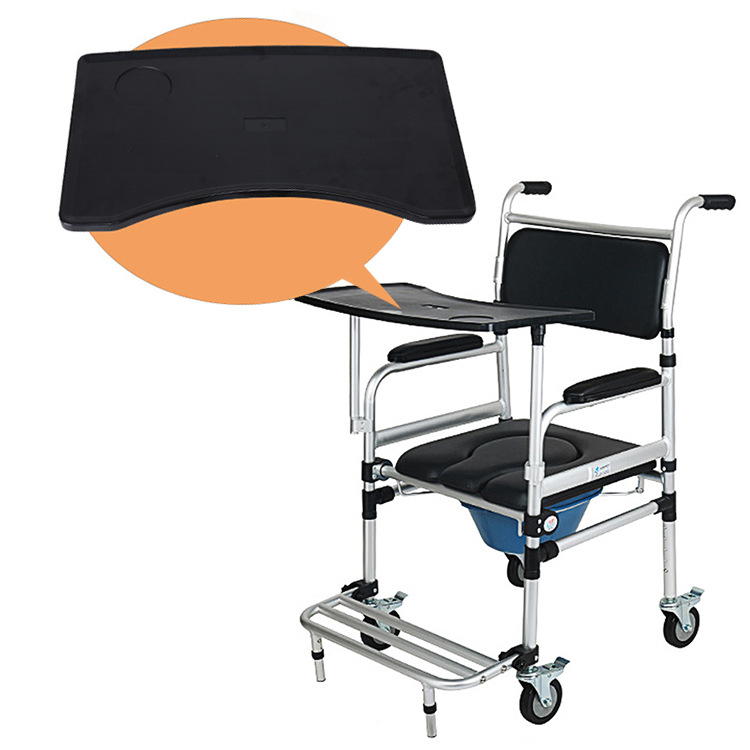 Silla de inodoro accesorios ingeniería Silla de Ruedas de plástico tablero de comida al por mayor ABS tablero de comida en stock al por mayor mesa de comedor