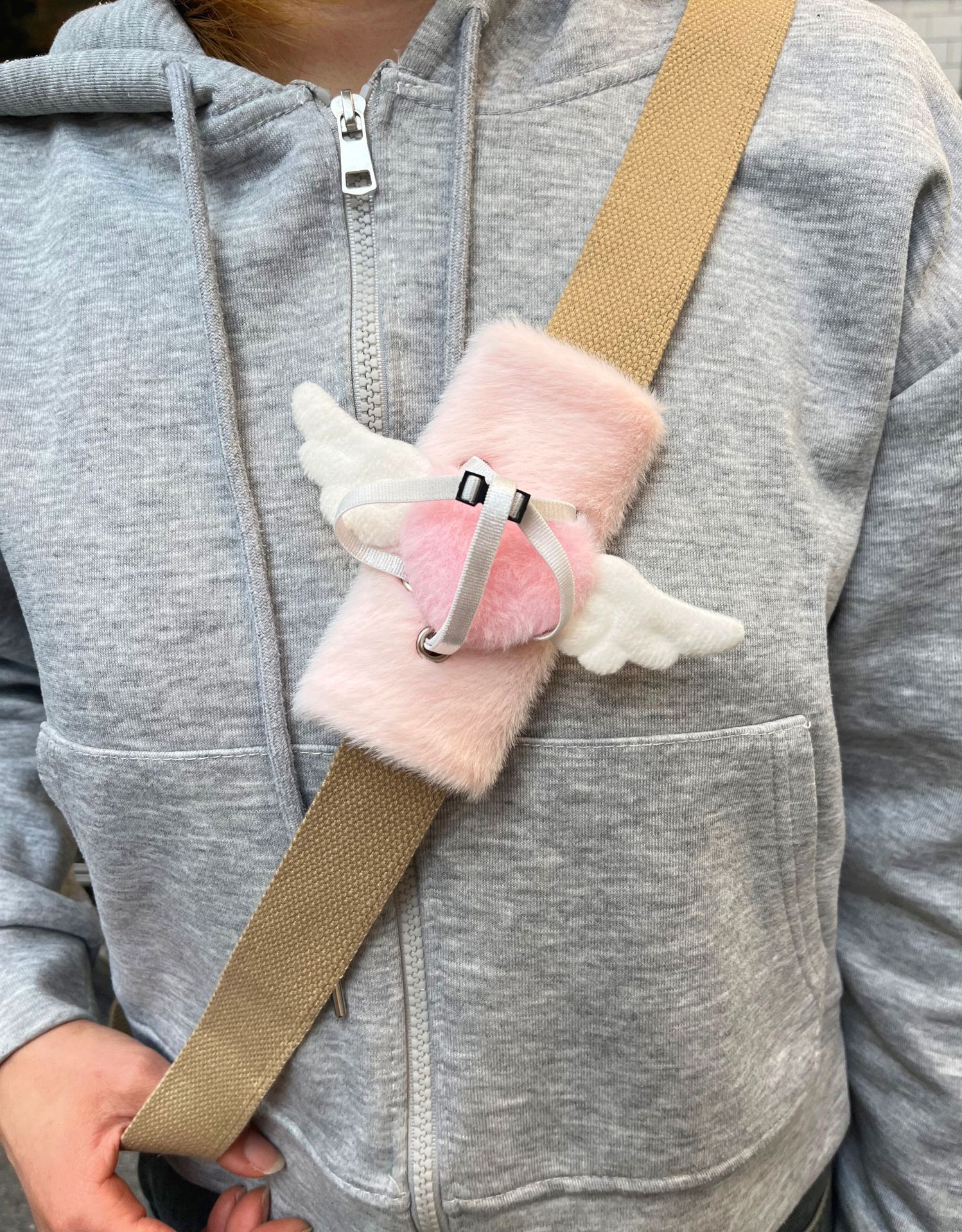 Seatbelt shoulder pad car seatbelt doll personalized creative protection cute 2026 new interior accessory