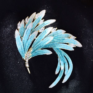 Enamel Phoenix Brooch, Fashionable and Elegant Cheongsam Accessory, Grand Brooch Wholesale, Women's Phoenix Brooch
