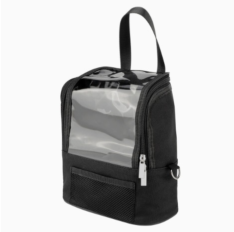Nuevo bolso de cepillo de maquillaje transfronterizo de 14-40 agujeros bolsa de almacenamiento de gran capacidad bolsa de maquillaje plegable negra grande en stock