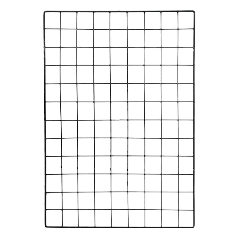 Fábrica cero lote foto de pared de malla de alambre de hierro recubierto de plástico malla de hierro gancho estante anillo creativo joyería rack