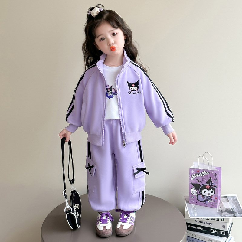 女童秋装运动套装2025新款儿童库洛米衣服宝宝春秋时髦洋气两件套|undefined