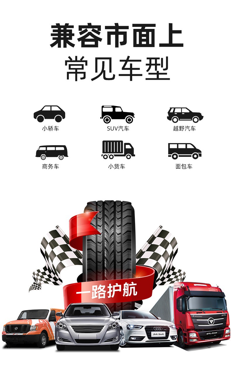 New Hidden Car Solar Tire Pressure Monitor System Internal and External Tire Pressure Temperature Detector Smart