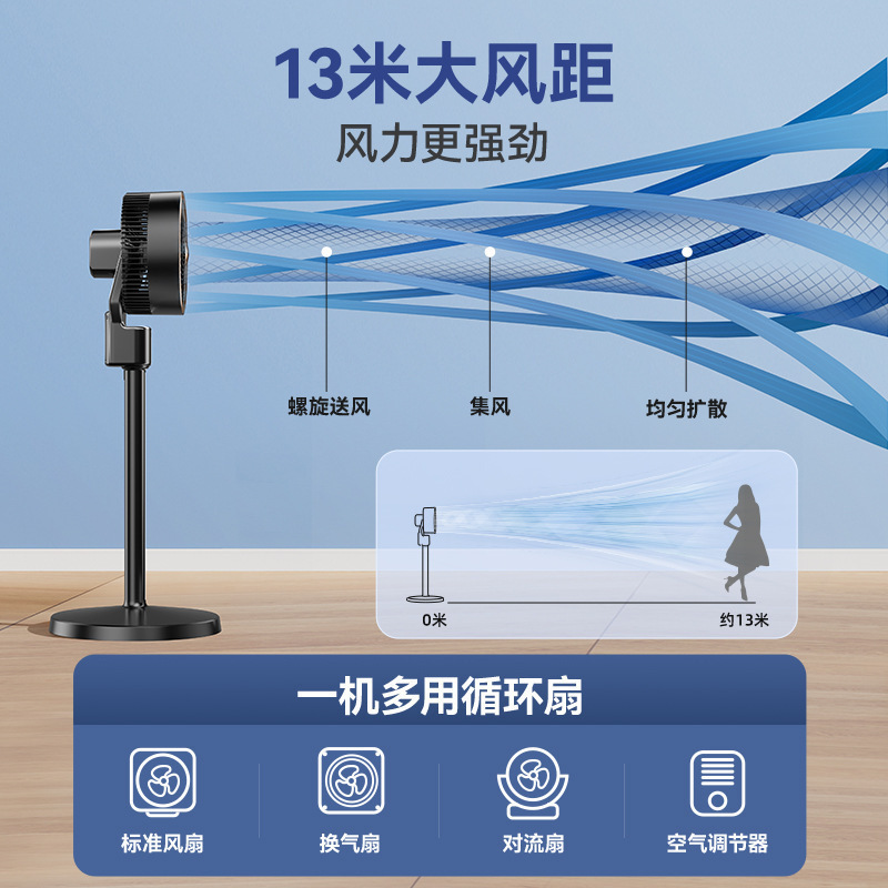 2025 新ドイツ扇風機家庭用空気循環ファンフロアファン寮デスクトップ大型強力小型サイレント|undefined