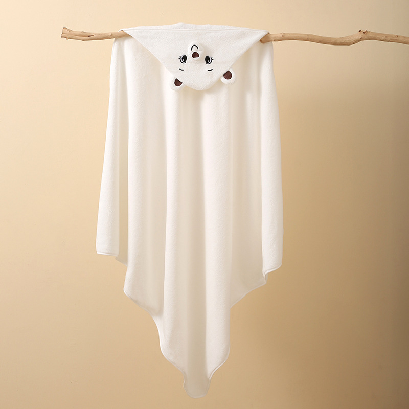 Toalla de baño para niños de lana de coral toalla de baño para recién nacidos toalla de baño linda capa de dibujos animados albornoz