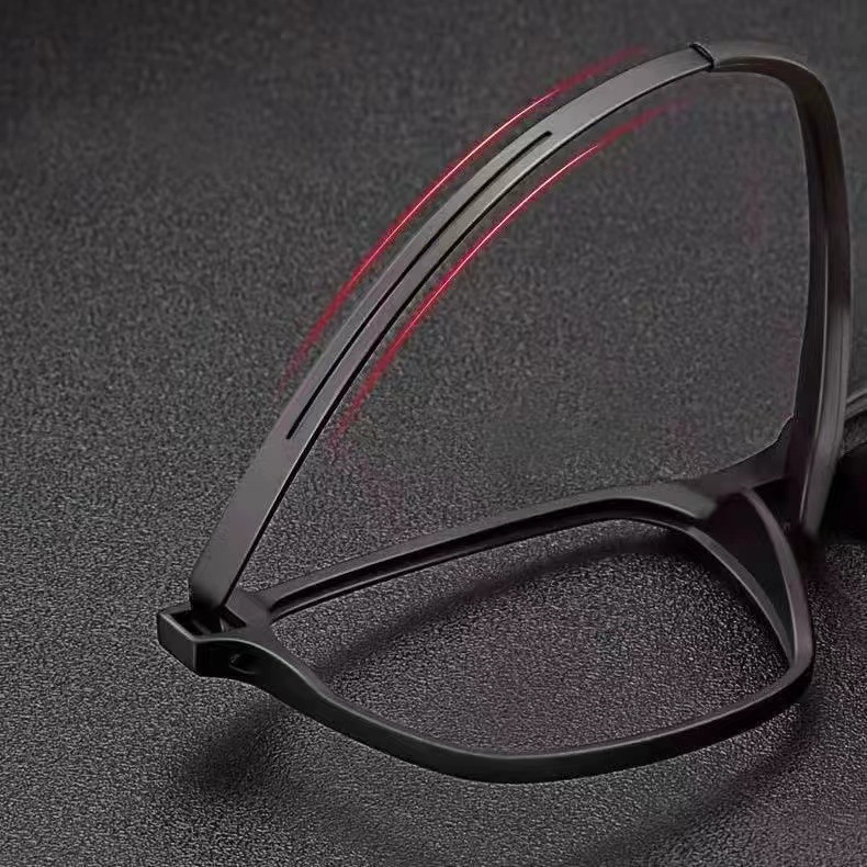 High-end pure titanium TR material reading glasses for men, high-definition anti-blue light, anti-radiation, ultra-light, middle-aged and elderly reading glasses for men and women