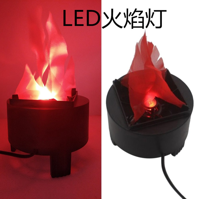 Led Simulation Flame Light Wedding Halloween Bar Haunted House Desktop Decoration Props Demonstration Pot Wall Hanging Drop Type
