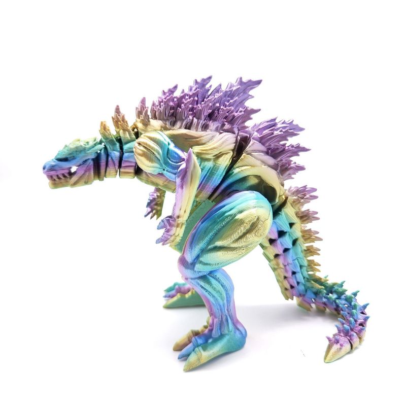 3D プリントグラデーションカラー筋肉ゴジラモンスター屋内装飾品子供のおもちゃ男の子の誕生日プレゼントマルチカラー|undefined