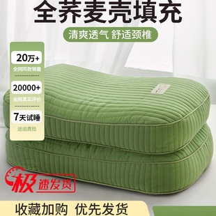Whole Buckwheat Shell Pillow Protects Cervical Spine and Helps Sleep Adult Male Cassia Seed Pillow Core Hard Small Whole Head Nap Office