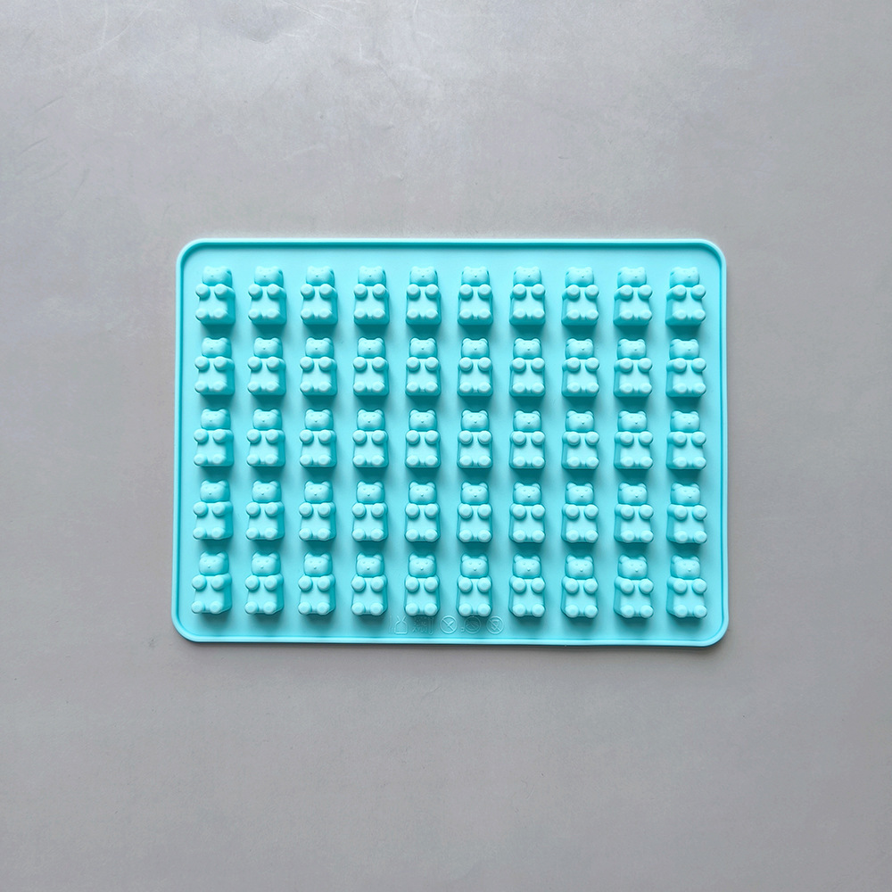 50 litros osos pequeños 300 molde de chocolate de galletas de silicona diy dulces pudín pastel decoración cocina hornear utensilios