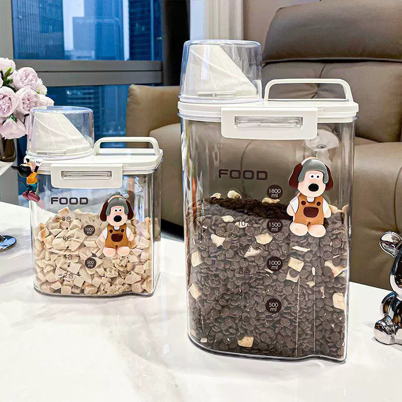 Бочка для хранения корма для кошек, герметичная бочка для корма для собак, влагостойкая бочка для хранения продуктов, закуски для корма для домашних животных, лиофилизированные банки, бытовые ящики для хранения