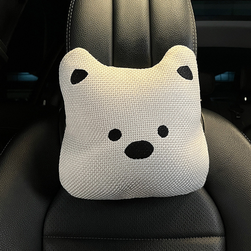 West highland linen headrest-white