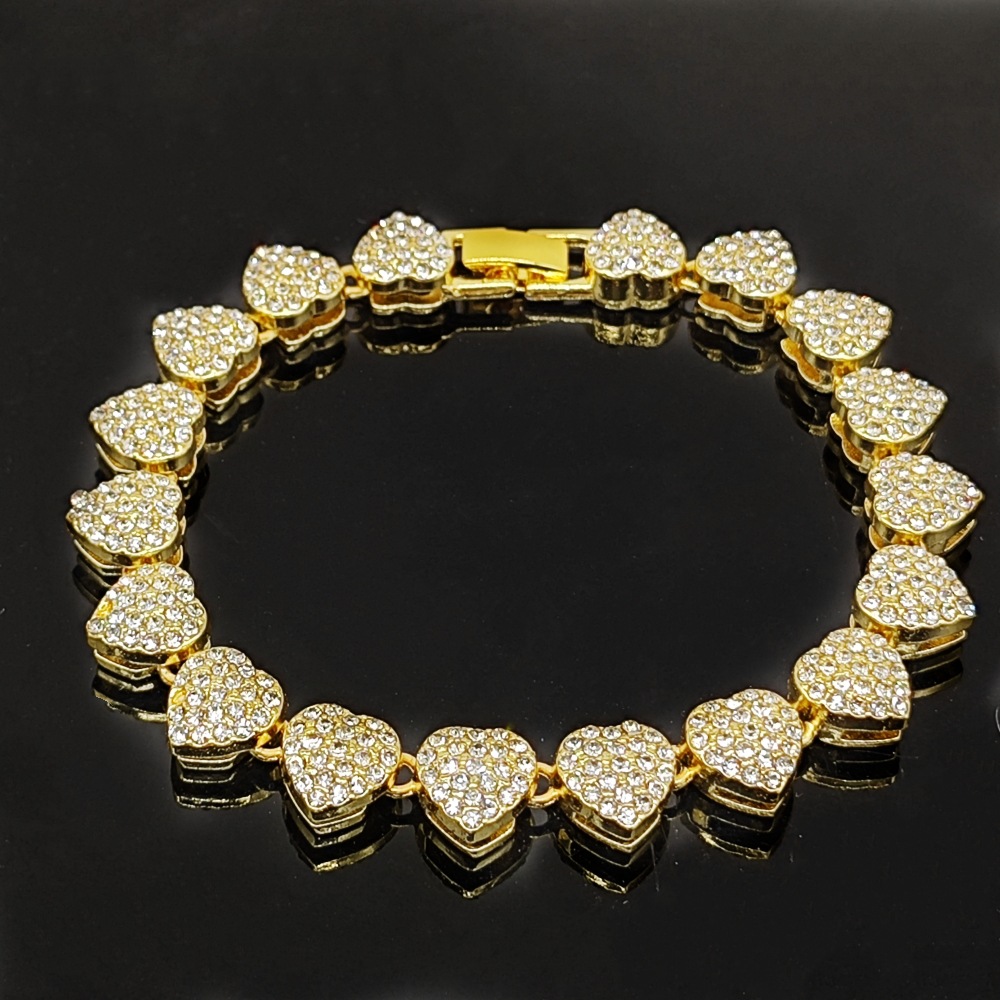 Hjerte halskæde i cubansk stil til kvinder_voghion.com