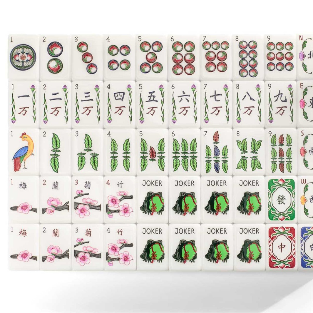 In Stock: American Acrylic Mahjong Tiles, 160 Hand-Crafted Mahjong Tiles