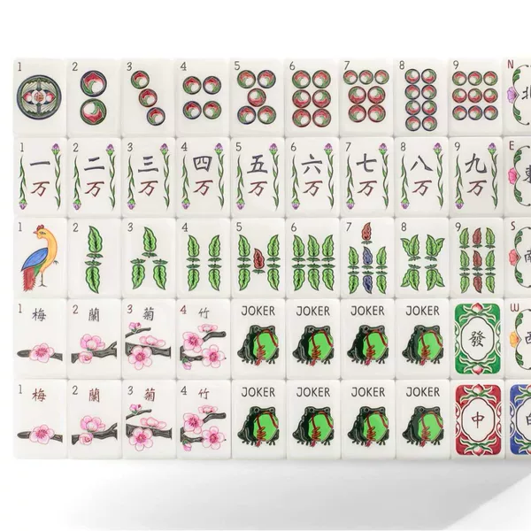 In Stock: American Acrylic Mahjong Tiles, 160 Hand-Crafted Mahjong Tiles