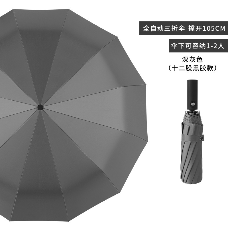 Un gran número de paraguas plegables automáticos sólidos para hombres y mujeres grandes paraguas solares publicitarios