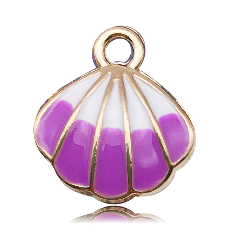 3g Weight Pendant Jewelry Making Type DIY Jewelry Accessories Classification 1 Piece Quantity Alloy Material Shell Pattern Enamel, Plating Design Cartoon Style Style 1 Piece Alloy Shell Pendant 8
