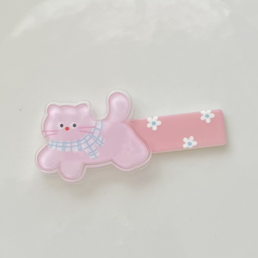 만화 직사각형 스트립 [핑크 고양이]