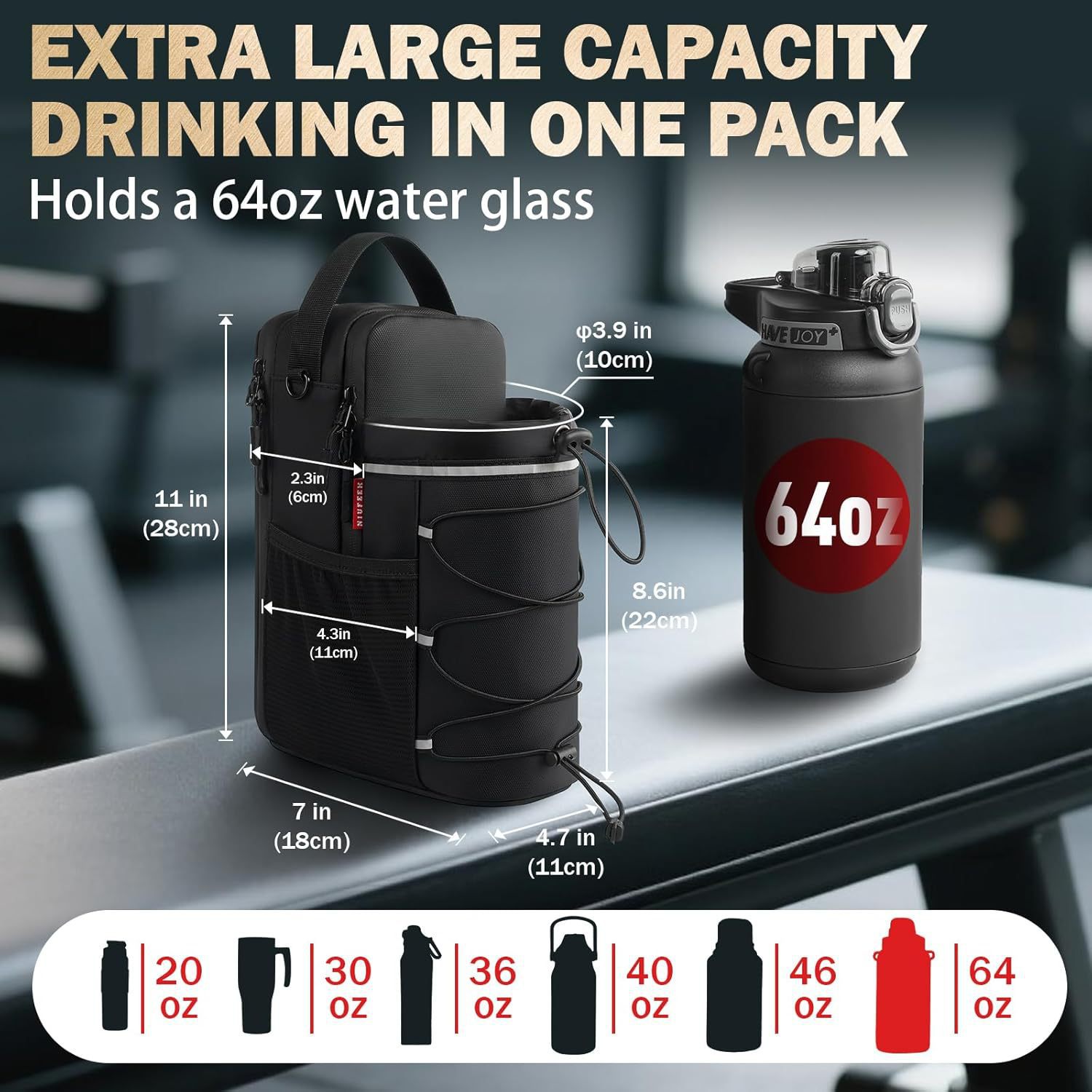 Nueva bolsa de hervidor de agua de absorción magnética, bolsa de taza de agua de alta capacidad, bolsa de almacenamiento de taza de agua de acondicionamiento al aire libre, fábrica al por mayor