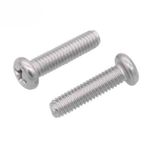 304 stainless steel pan head cross screw M5 M6 M8 M10 M12 half round head YB818 round head machine thread screw