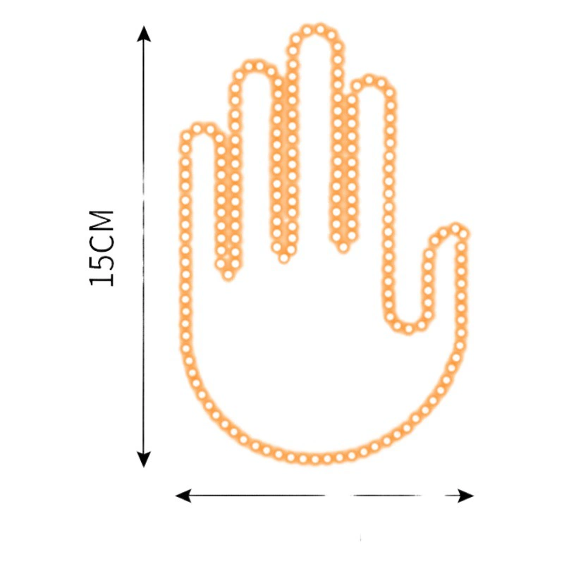 Трансграничный автомобильный пальчиковый светильник, жестовой светильник, автомобильный многофункциональный сигнальный светильник, противореверсный световой сигнал, интерактивный пальмовый светильник