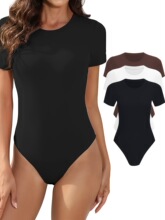 M 12711 Stretch Round Neck Short Sleeve T-Shirt ����Բ�����
