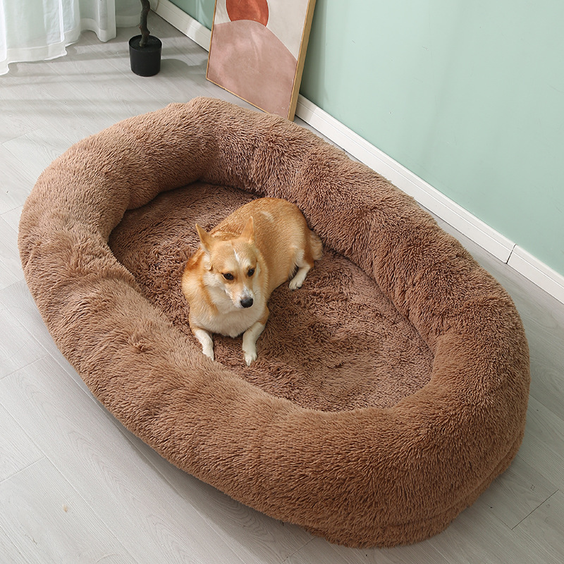 Cama para perros humana personalizada, perrera grande, cojín para mascotas, cálido en invierno, sofá extraíble y lavable, las personas perezosas pueden dormir y acostarse