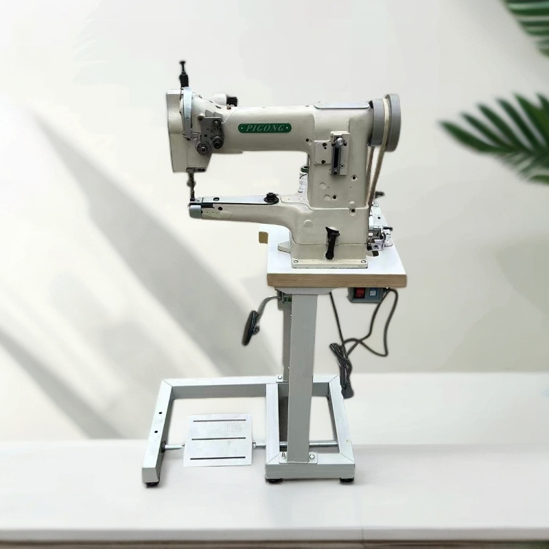 Máquina de coser de cuero, coche de cabeza alta, conveniente para el hogar, bolso de cuero de costura eléctrica industrial de material grueso