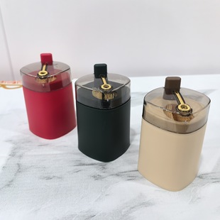 Light Luxury Style Press Type Transparent Lid Toothpick Cartridge Household Portable Toothpick Jar Creative Fashion Toothpick Bottle Wholesale