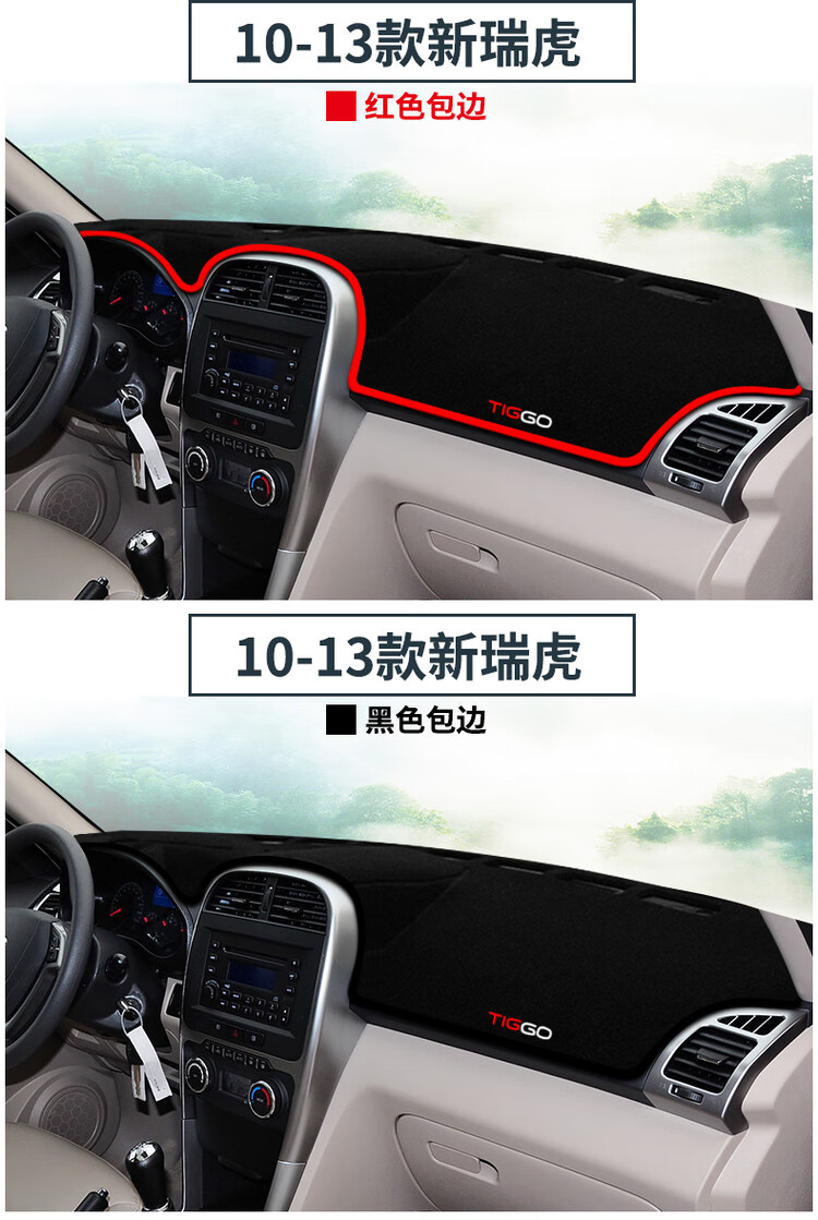Chery Tiggo 3 Car Dashboard Sunshade Mat Interior Modification Sun Protection Heat Insulation Modification Accessories Mat