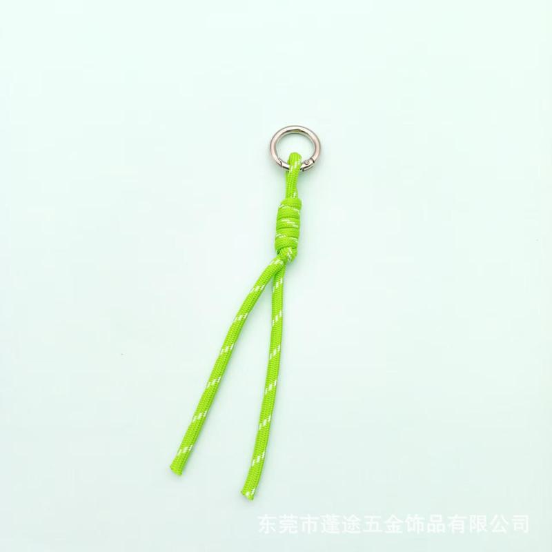 双色编织打结手机挂绳手工配件钥匙扣材料挂件玩具包包小挂饰吊绳|undefined
