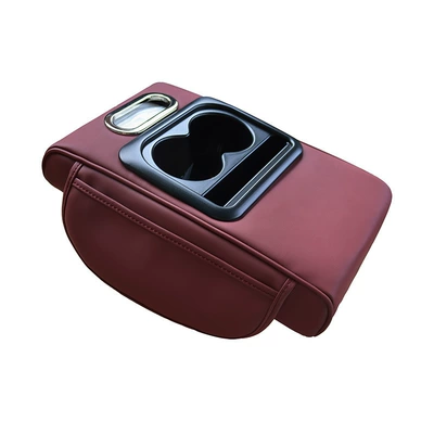 Armrest box pad pad cross-border wholesale - gt-6-without-embroidery-4-burgundy-free-pack-of-small-tissues