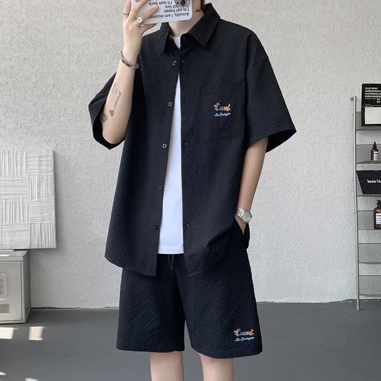 Camisas de perro de salchicha, camisas de hombre, camisas de polo, chaqueta, pantalones cortos de manga corta, comercio exterior, comercio exterior, mayorista transfronterizo