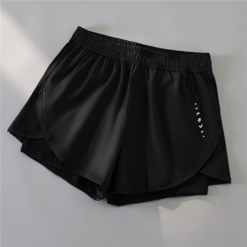 Professional Running Sports Shorts for Women, Marathon Three-Quarter Pants, Quick-Dry Tennis Track and Field Pilates Training Yoga Pants