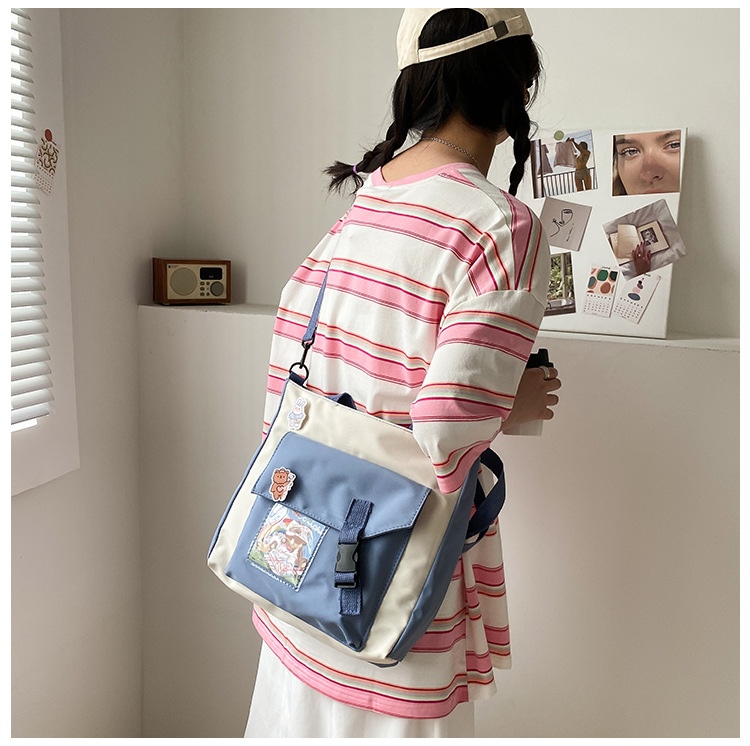 Fashion Contrast Color Shoulder Messenger Bag Wholesale display picture 18