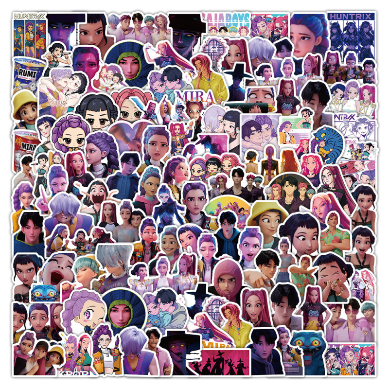 104 Kpop Demon Hunters Two-Dimensional Cartoon Animation Graffiti Stickers for Water Cups 104 Kpop Demon Hunters Two-Dimensional Cartoon Animation Graffiti Stickers for Water Cups