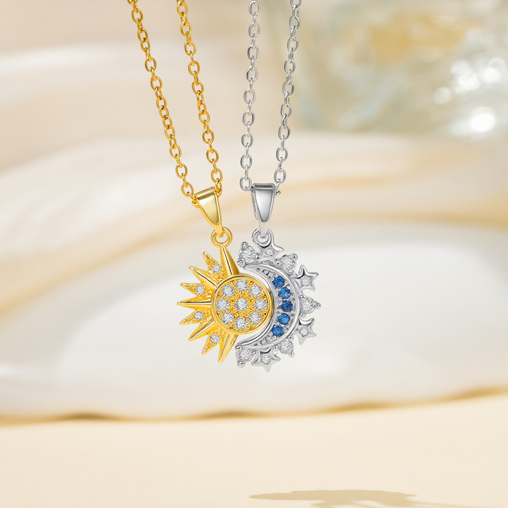 Modern Mobius Pendant Necklace For Men In Stainless Steel_voghion.com