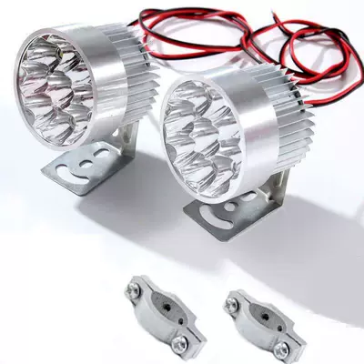 Motorcycle tail strong light waterproof lamp - 9-beads-high-brightness-2-pieces-2-clamps